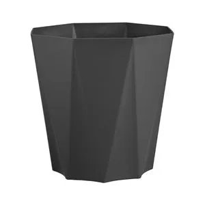 Ghiveci decorativi octogonali din plastic antracit