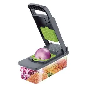 Set Tocator de Legume si Fructe cu Recipient si 12 Accesorii