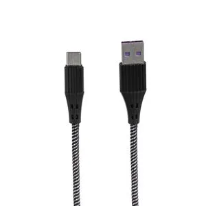Cablu USB Type-C Impletit 2.4A pentru Încărcare și Transfer de Date