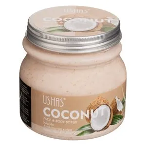 Scrub Exfoliant pentru Corp și Față cu Aromă de Nucă de Cocos, 300 ml