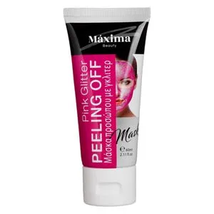 Masca de fata peeling off cu glitter, Fucsia, 60 ml