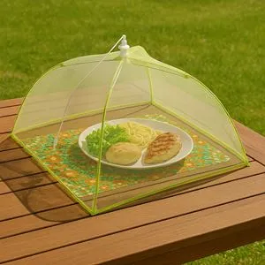 Plasă de protecție pliabilă pentru alimente, verde