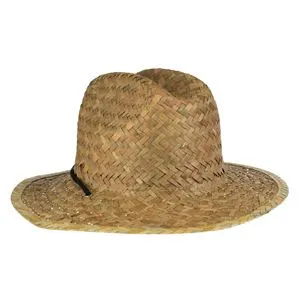 Pălărie de Paie Unisex cu Șnur Negru, Maro