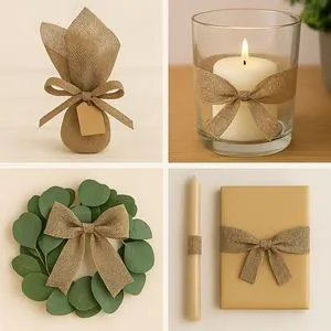 Tul Kraft pentru Decorări DIY și Marturii – Material Natural