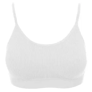 Bustier Ribat Seamless Alb cu Pernute - Mărime Unică