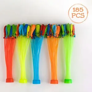 Set Baloane cu Sistem de Umplere pentru Apă, 185 buc, Multicolor