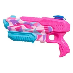 Pistol de apă din plastic, 30 cm, fucsia și turcoaz, model graffiti