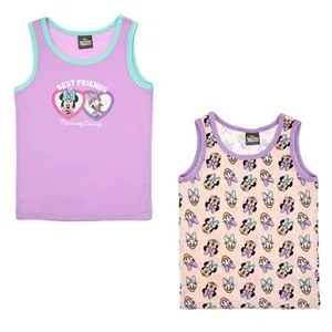 Set Maiouri Bumbac Lila și Somon cu Modele Minnie Mouse și Daisy