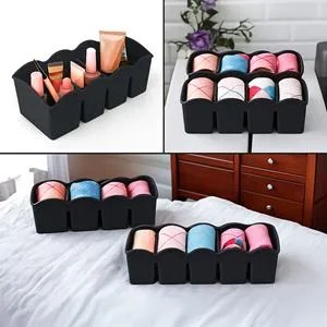 Organizator pentru sertare cu 5 compartimente antracit