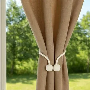 Accesoriu Decorativ Magnet pentru Perdea Ecru