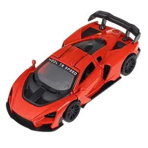 Mașină de jucărie roșie miniatura scară 1:43 cu uși