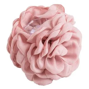 Clama Par cu Trandafir Textil Roz Nude pentru Femei, 9 cm