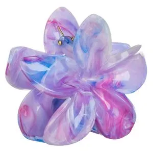 Clama par orhidee lila marble, accesoriu femei 7cm