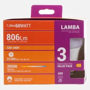 Set Becuri LED Calde E27 A60 – Eficiență și Durată