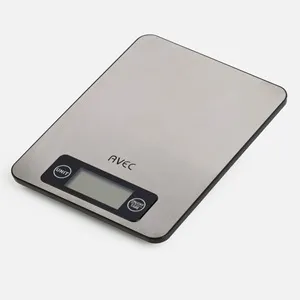 Cantar Electronic Bucătărie LCD cu Sticla Capacitate 5kg Inox