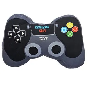 Pernă decorativă game controller negru-gri, 40x25x8cm