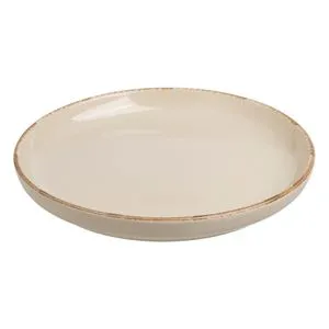 Farfurie pentru fructe din ceramică bej, diametru 15cm