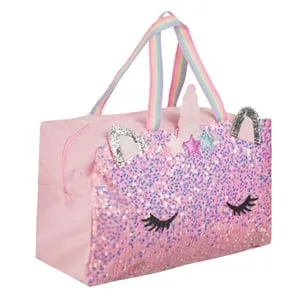 Geanta de Voiaj Roz Unicorn pentru Copii - Bagaj Personal Compact