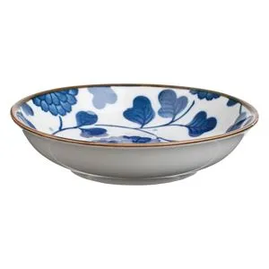 Bol Ceramic pentru Sos cu Model Floral Albastru