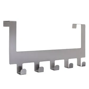 Cuier din Otel Inoxidabil cu 5 Carlige pentru Usa, 30x7,5x14,5cm