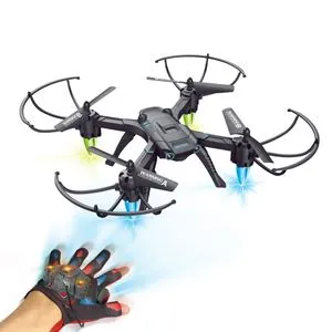 Dronă RC cu Mănușă de Control și Lumini 2.4 GHz