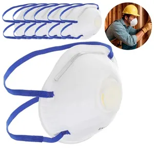 Set Măști de Protecție FFP2, Albe, 6 bucăți, cu supapă