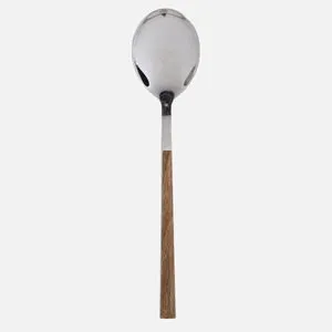Lingură din Oțel Inoxidabil cu Mâner cu Efect de Lemn, 21 cm