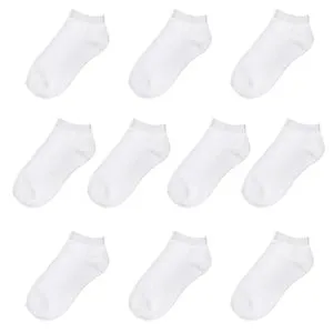 Sosete Albe Scurte pentru Barbati - Set de 10 perechi