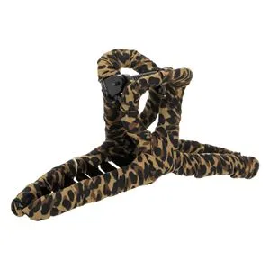 Clama Par Textil Leopard Maro 13cm pentru Femei
