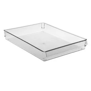 Organizator Frigider Transparent din Plastic cu Maner