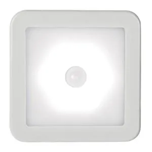 Lampa LED cu senzor de miscare, albă, compactă