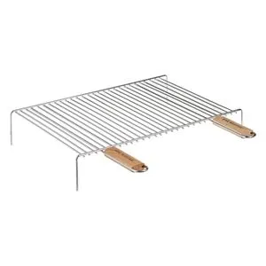 Gratar BBQ Dreptunghiular din Metal și Lemn – Stil și Durabilitate