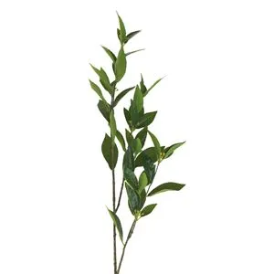 Ramură artificială cu frunze de dafin, 91 cm, verde
