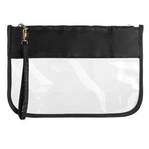 Portfard Transparent Negru cu Maner – Organizare Profesională