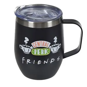 Cana termoizolantă din oțel inoxidabil 350ml verde-negru mat