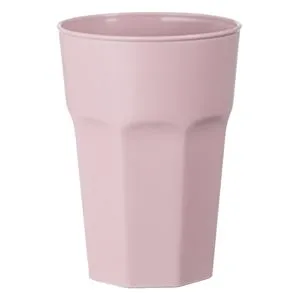 Pahar din plastic mat roz nude, 480 ml pentru băuturi reci