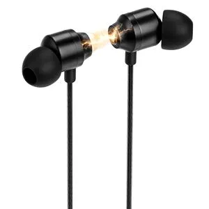 Casti Audio Metalice cu Microfon, Magnetice, Negre