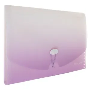 Servietă cu 13 Compartimente, Lila Degrade, 33.5x24cm