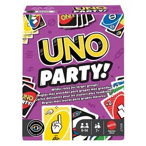 Joc de societate UNO Party, pentru 6-14 jucatori, 7 ani +