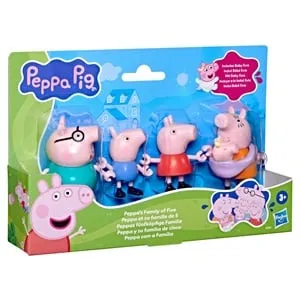 Set Figurine Familie Peppa Pig – 5 Caractere Adorabile