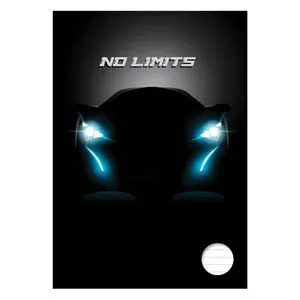 Caiet Studențesc A4 Dictando cu Copertă Neagră și Design Auto „No Limits” - 60 F