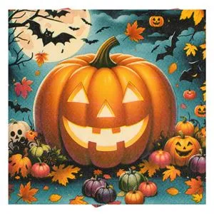 Servitele de masă Halloween cu model dovleac pentru petreceri
