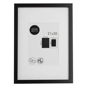 Tablou Decorativ cu Paspartu, Rama din MDF, 21x30cm, Negru
