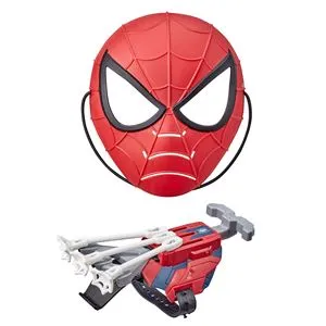 Set Mască și Lansator de Pânze Spider-Man, 3 Săgeți, Multicolor