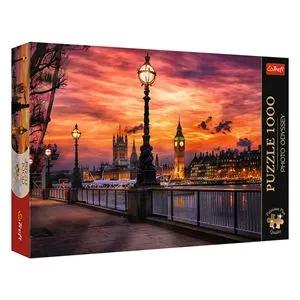 Puzzle Felinar Londra, 1000 de piese, Multicolor