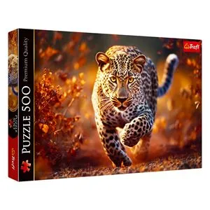 Puzzle 500 de piese, Leopard în natură, Multicolor