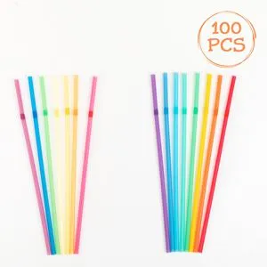 Paie din plastic flexibile reutilizabile multicolore