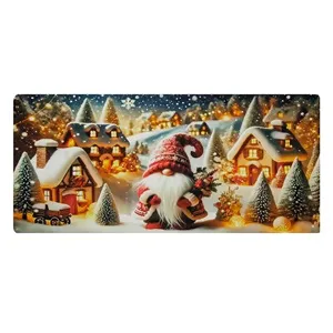 Covoras Baie de Craciun cu Model Gnome 120x50cm