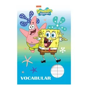 Caiet Vocabular cu Coperta cu Model Sponge Bob, 24 File, A5
