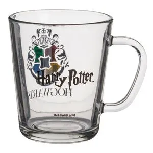 Cana Sticlă Transparentă Harry Potter și Blazon Casei